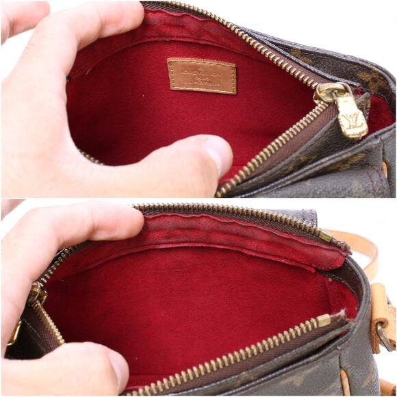 Louis Vuitton Viva Cite PM Small Crossbody & Shoulder Leather Red Purse A4573 - Picture 8 of 13